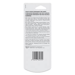 Maped Custom Permanent Markers - Black, Pkg of 2, back of the packaging
