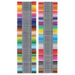 Staedtler Double-Ended Fiber-Tip Pens - Set of 120 (set contents)