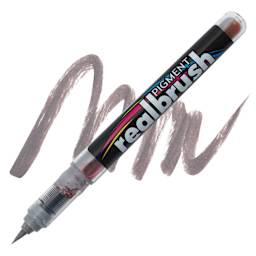 Karin Realbrush Pigment Marker - Warm Grey 3, swatch and marker