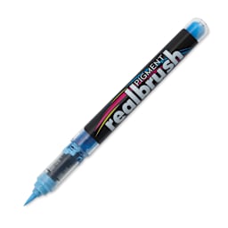 Karin Realbrush Pigment Marker - Pastel Blue, cap off