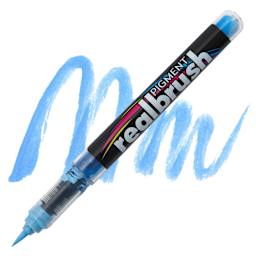 Karin Realbrush Pigment Marker - Pastel Blue, swatch and marker