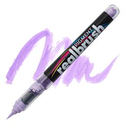 Karin Realbrush Pigment Marker - Pastel Violet, swatch and marker