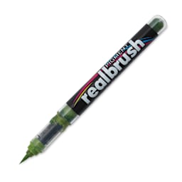 Karin Realbrush Pigment Marker - Olive Green, cap off