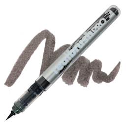 Karin Realbrush Pro Marker - Olive Black, swatch and marker