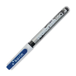 Karin Realbrush Pro Marker - Indigo Blue, 4 mm, Brush Tip, cap on