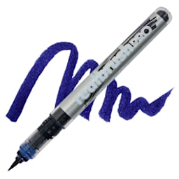 Karin Realbrush Pro Marker - Indigo Blue, swatch and marker