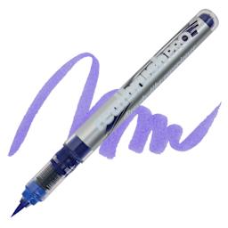 Karin Realbrush Pro Marker - Neon Violet Blue, swatch and marker