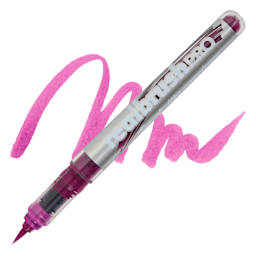 Karin Realbrush Pro Marker - Neon Red Lilac, swatch and marker
