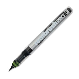 Karin Realbrush Pro Marker - Olive Green, 4 mm, Brush Tip, cap off