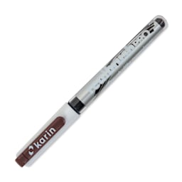 Karin Realbrush Pro Marker - Cocoa, 4 mm, Brush Tip, cap on