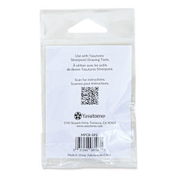 Yasutomo Silverpoint Drawing Tool - Replacement Tip, 2 mm back of package