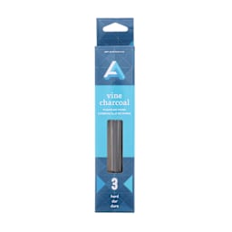 Art Alternatives Vine Charcoal - Set of 3, Hard