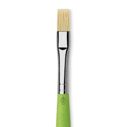 Da Vinci Fit Synthetic Bristle Brush - Flat, Size 8, close up