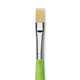Da Vinci Fit Synthetic Bristle Brush - Flat, Size 10, close up