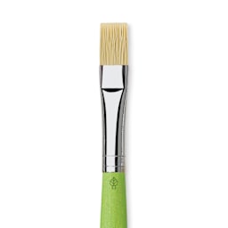 Da Vinci Fit Synthetic Bristle Brush - Flat, Size 12, close up