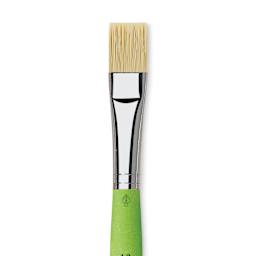 Da Vinci Fit Synthetic Bristle Brush - Flat, Size 16, close up