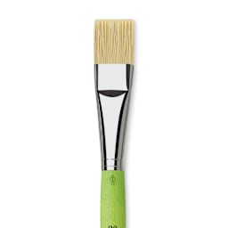 Da Vinci Fit Synthetic Bristle Brush - Flat, Size 20, close up