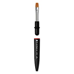 Da Vinci Go Spin Travel Brush - Flat, Size 10, brush removed from handle