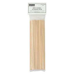 Bud Nosen Dowel Rods - 11-7/8", Assorted Diameters, Pkg of 40 front of packaging