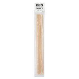 Bud Nosen Dowel Rods - 1/16" x 12", Pkg of 10, in packaging