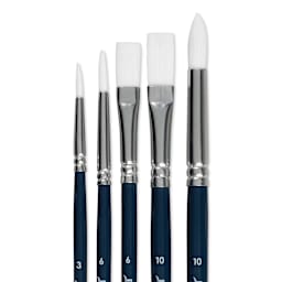 Prang Hobby Paint Brushes - Set of 5, close up