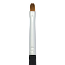 Princeton Aqua Elite Series 4850 Synthetic Mini Brush - Flat Shader, Size 0, close up
