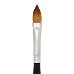 Princeton Aqua Elite Series 4850 Synthetic Mini Brush - Oval Wash, Size 1/4", close up