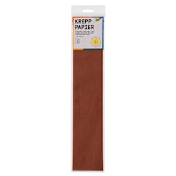 Folia Crepe Paper - Pkg of 10 Sheets, Chestnut Brown