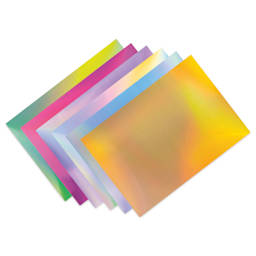 Folia Decorative Paper Pad - 9.4" x 13.4", Magic Rainbow, 12 Sheets, available designs