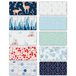 Folia Decorative Paper Pad - 7.6" x 9.9", Winter, 10 Sheets, available designs
