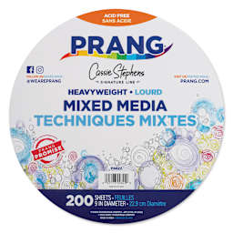 Prang Mixed Media Paper Circles - 9", Pkg of 200, front of packaging