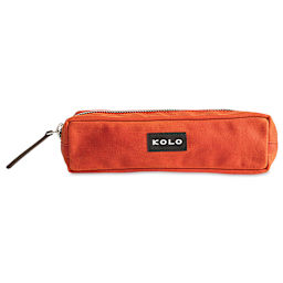 Kolo Parker Zipper Pouch - Persimmon, 2" x 7-1/2" x 2", front