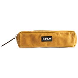 Kolo Parker Zipper Pouch - Ochre, 2" x 7-1/2" x 2", front