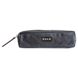 Kolo Parker Zipper Pouch - Navy, 2" x 7-1/2" x 2", front