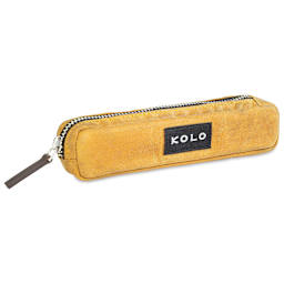 Kolo Parker Zipper Pouch - Ochre, 5-1/5" x 4/5" x 1-3/10"