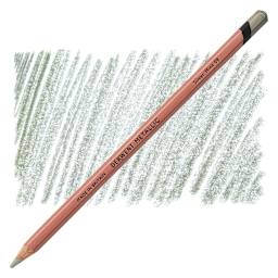 Derwent Professional Metallic Colored Pencil - Silver Mint pencil and swatch