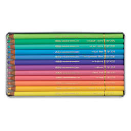 Holbein Artists' Colored Pencils - Pastel Tones, Set of 12, Tin Box