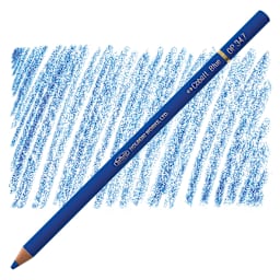 Holbein Artists' Colored Pencil - Cobalt Blue, OP347 pencil and swatch