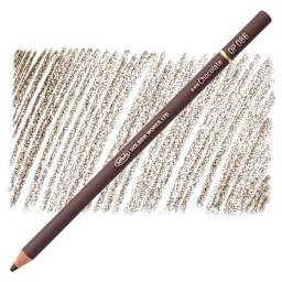 Holbein Artists' Colored Pencil - Chocolate, OP086 pencil and swatch
