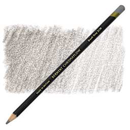Derwent Chromaflow Colored Pencil - Basalt Grey, swatch and pencil
