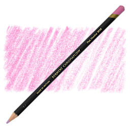 Derwent Chromaflow Colored Pencil - Pink Heather, swatch and block
