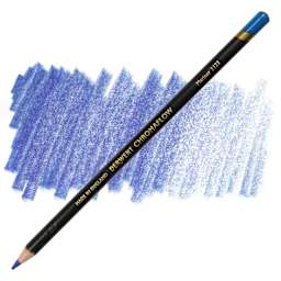 Derwent Chromaflow Colored Pencil - Mariner, swatch and pencil