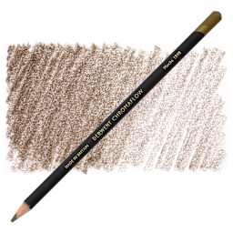 Derwent Chromaflow Colored Pencil - Mocha, swatch and block
