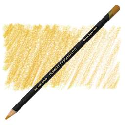 Derwent Chromaflow Colored Pencil - Brown Sugar, swatch and pencil