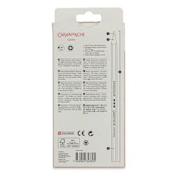 Caran d'Ache Swisscolor Colored Pencils - Set of 12, back of the packaging
