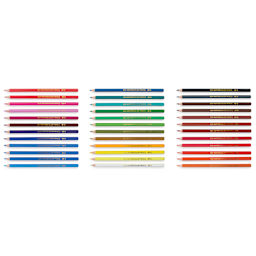 Niji Watercolor Pencils - Set of 36 (set contents)