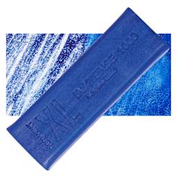Derwent Inktense XL Block - Bright Blue, swatch and block