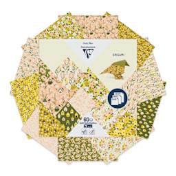 Clairefontaine Origami Paper - Spring, Assorted Sizes, Pkg of 60