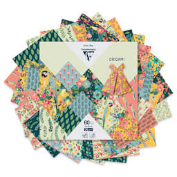 Clairefontaine Origami Paper - Kirbati, 5.9" x 5.9", Pkg of 60