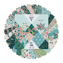 Clairefontaine Origami Paper - Herbarium, 5.9" x 5.9", Pkg of 60